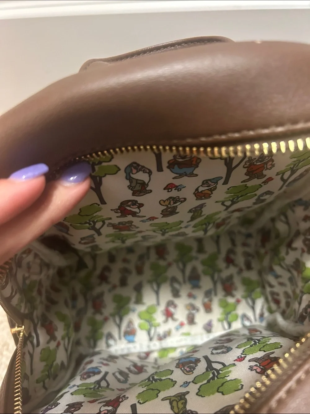 Loungefly Snow White Scene Mini Backpack - Brown/Blue/Red/Yellow